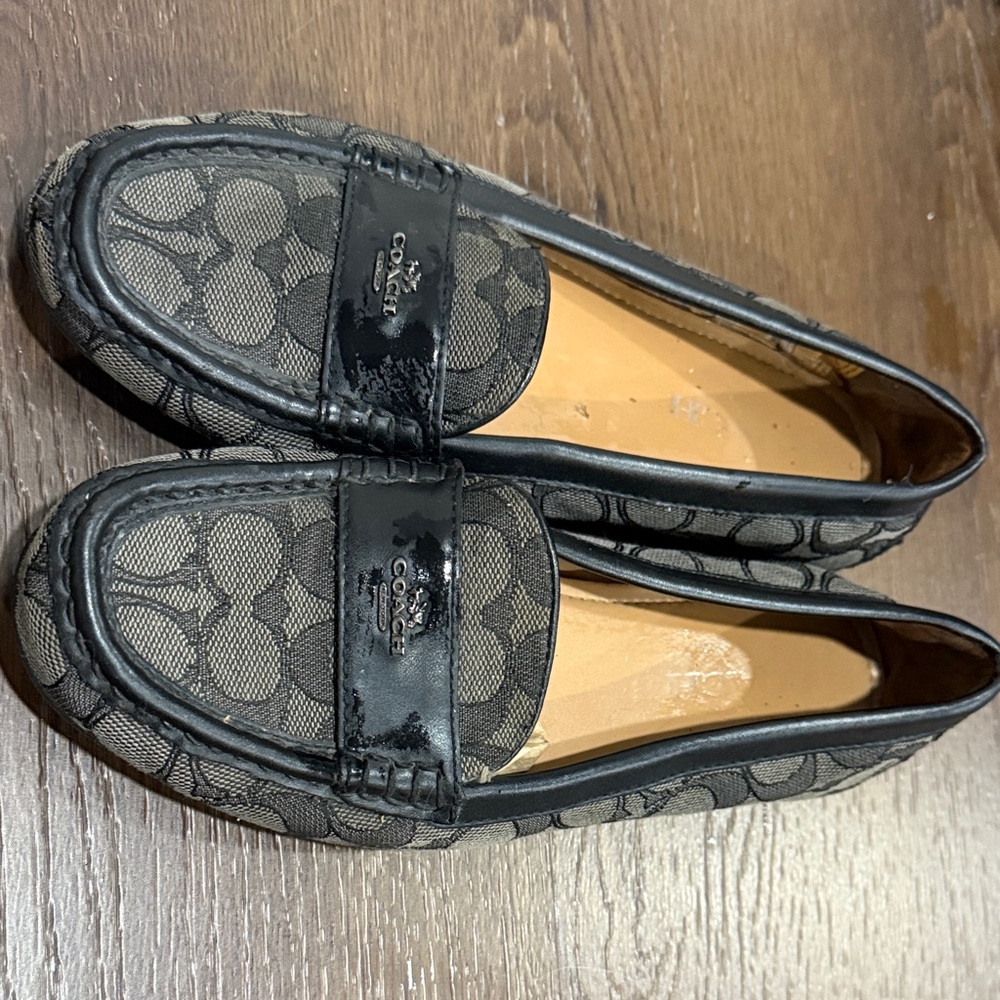 Coach Signature Black Loafers for Women